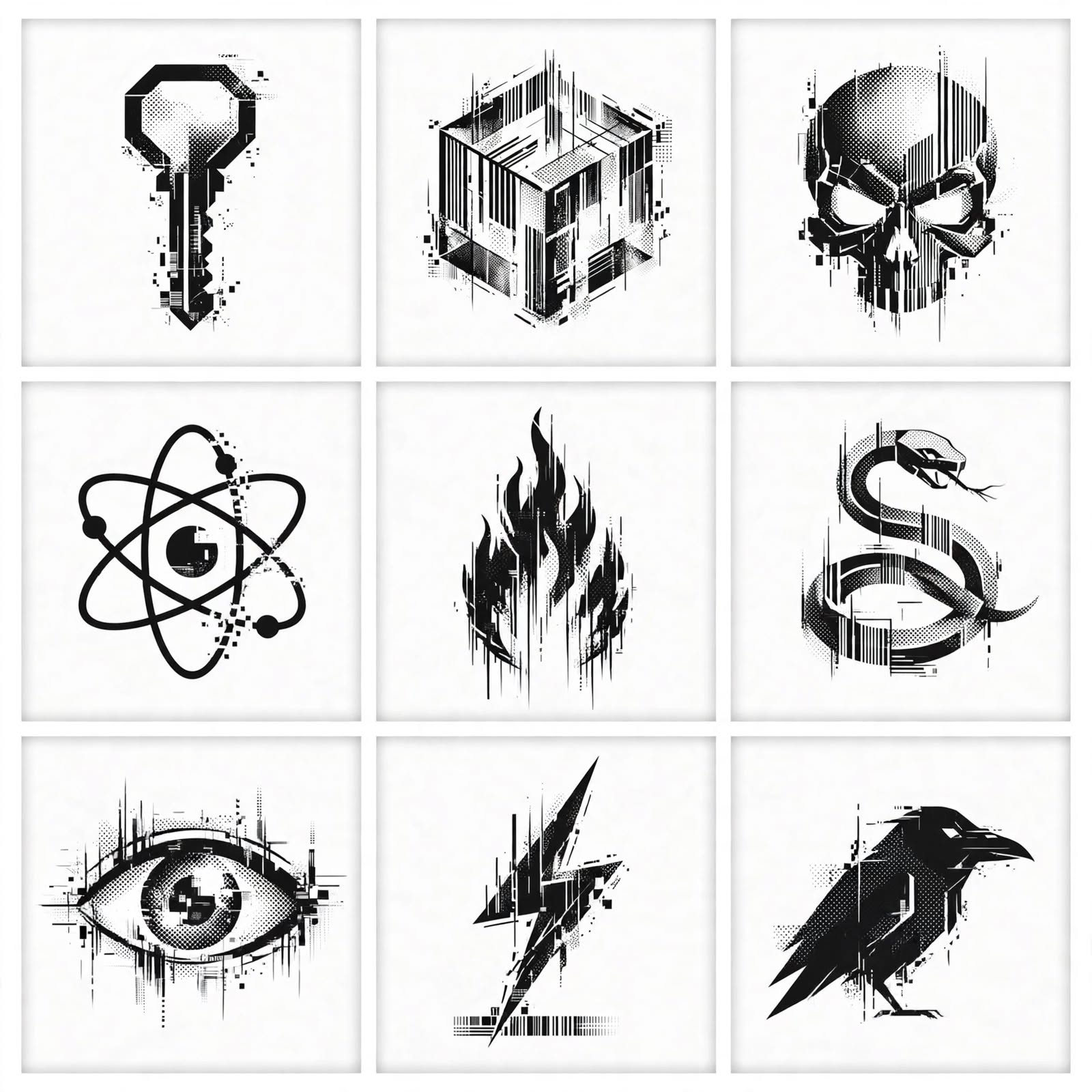 Barcode Matrix Logos-