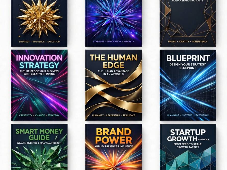 Book Covers Modern Gradient Business