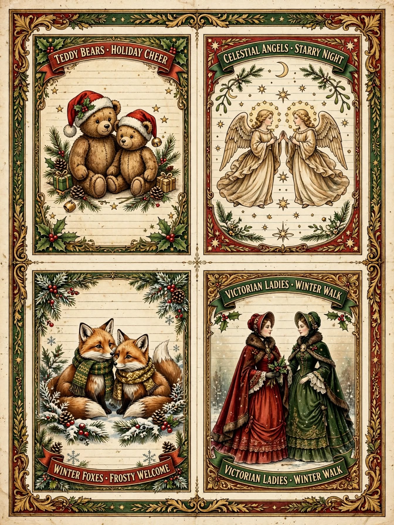 Christmas Character Writing Sheets