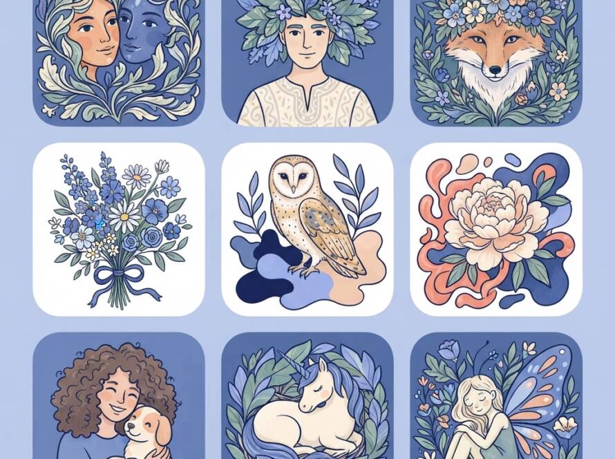 Cool Blue Mythic Clipart
