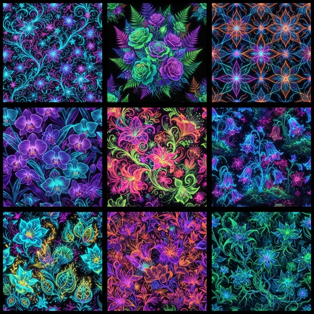 Floral Uv Seamless Patterns