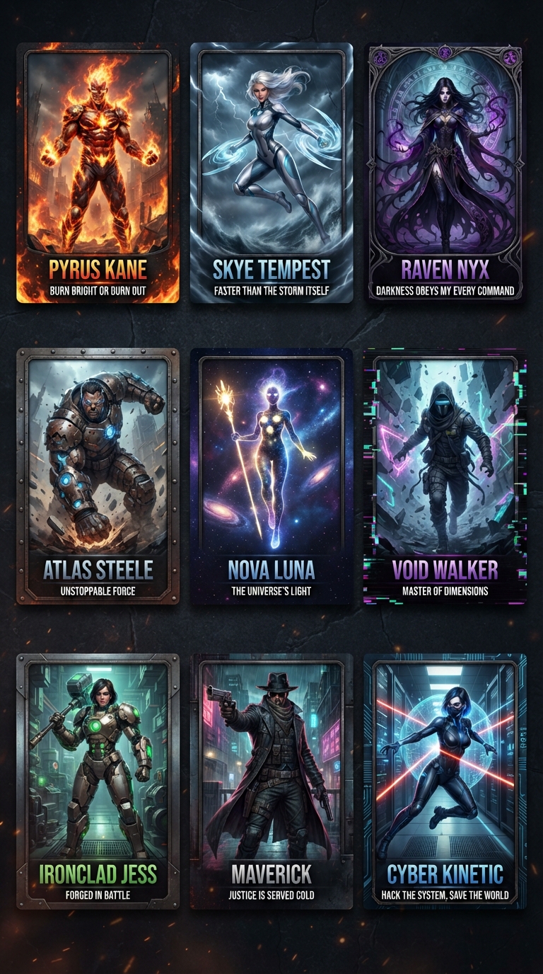 Nextgen Superhero Power Flash Cards