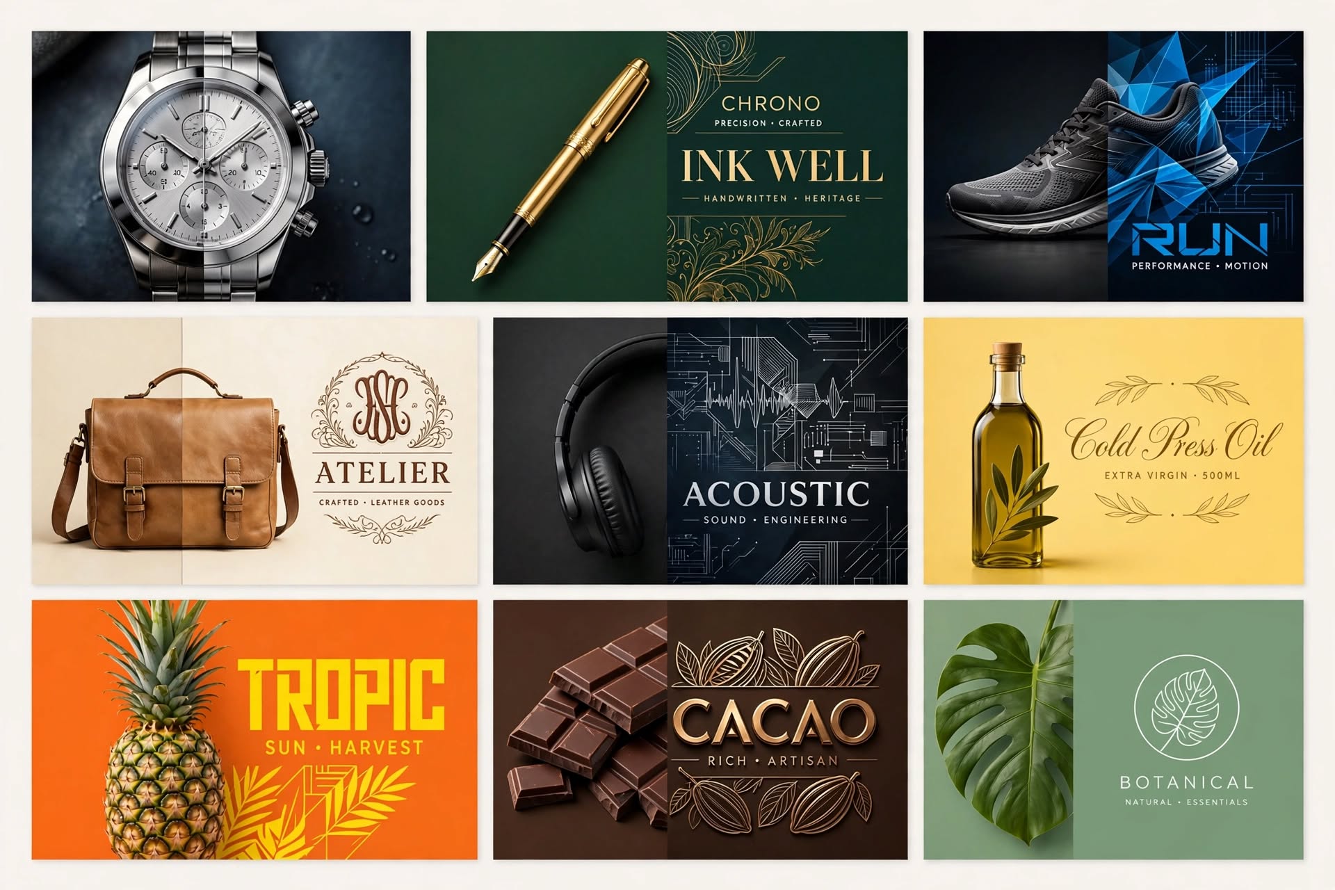 Premium Brand And Object Split Concepts