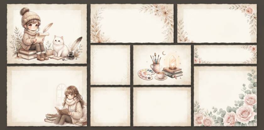 Premium Texture Pages For Writing