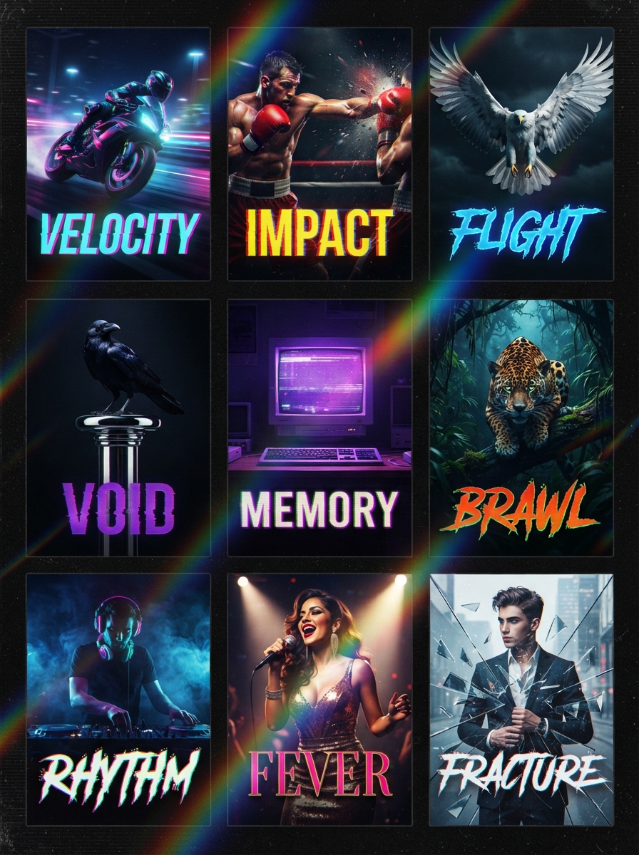 Prismatic Glitch Poster Art