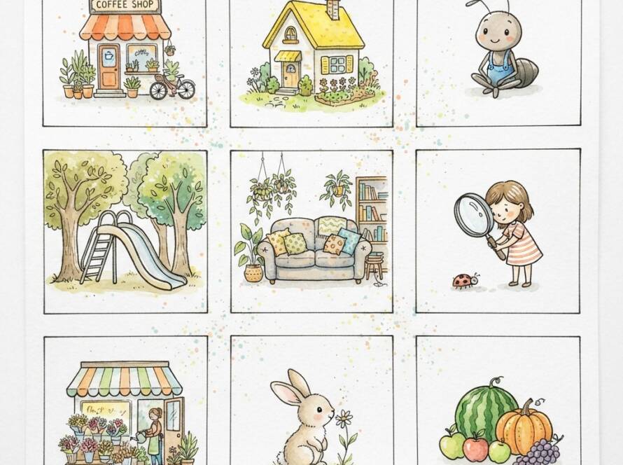 Sketch Watercolor Illustrations