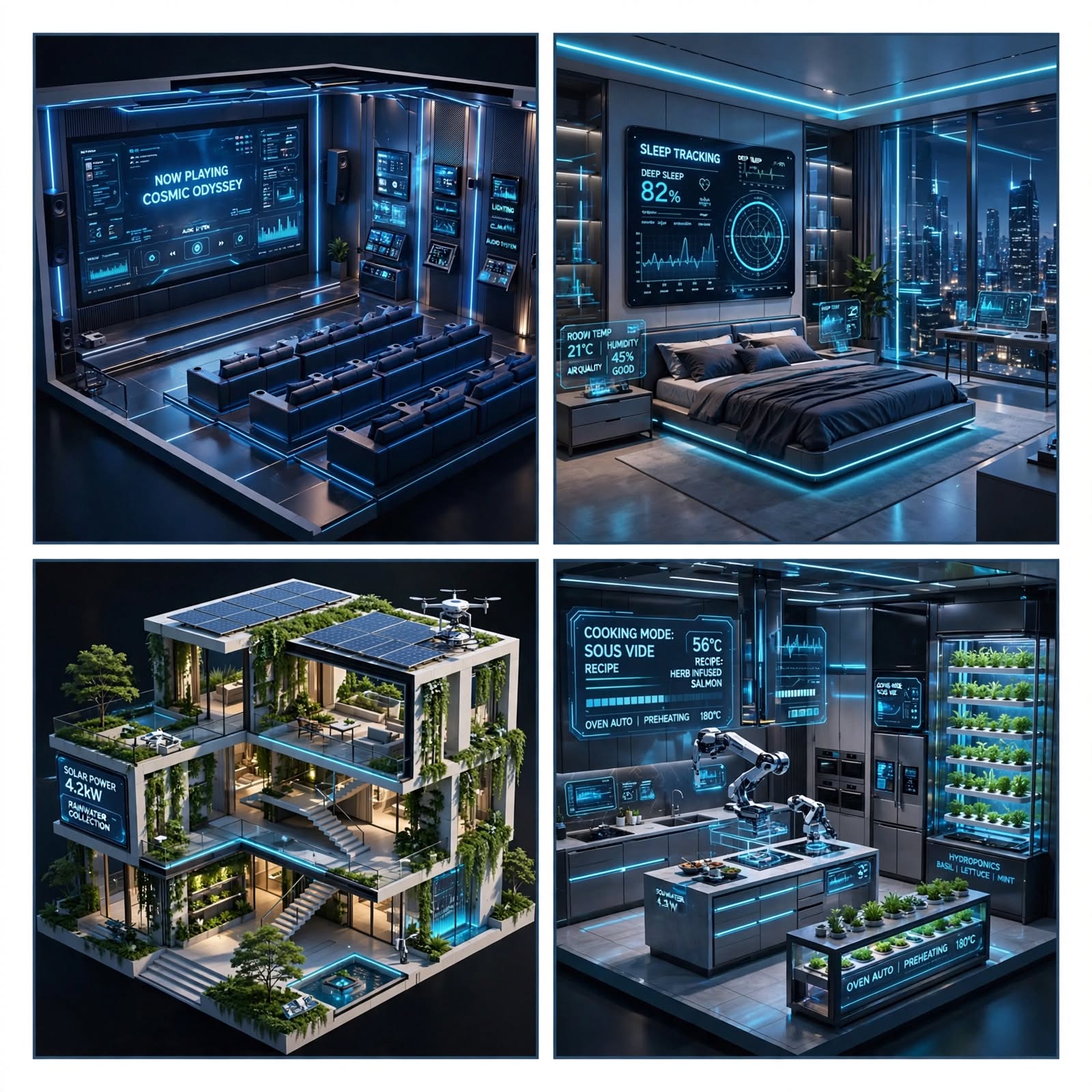 Smart Home Floor Plan Marketing Assets