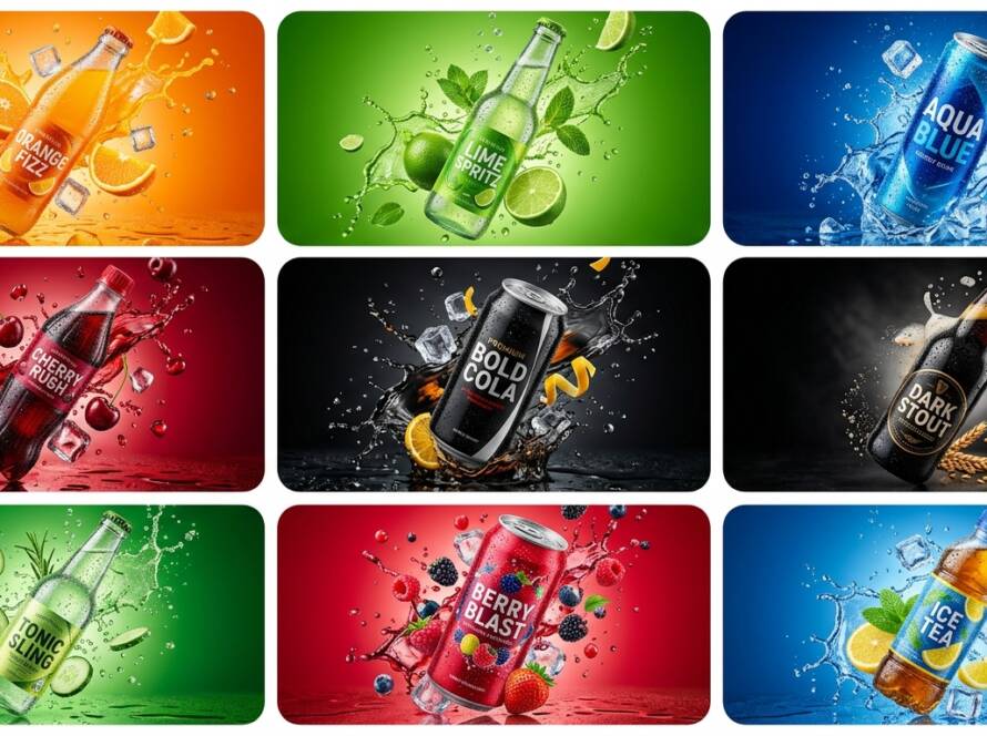 Ultrarealistic Floating Bottles -
