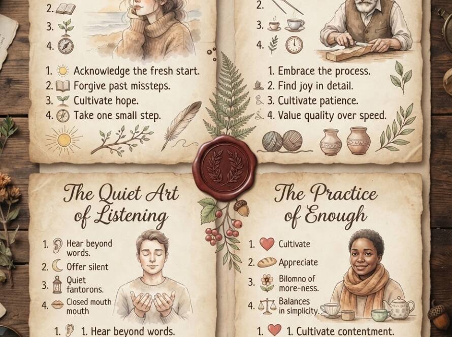 Vintage Journal Wisdom Infographics