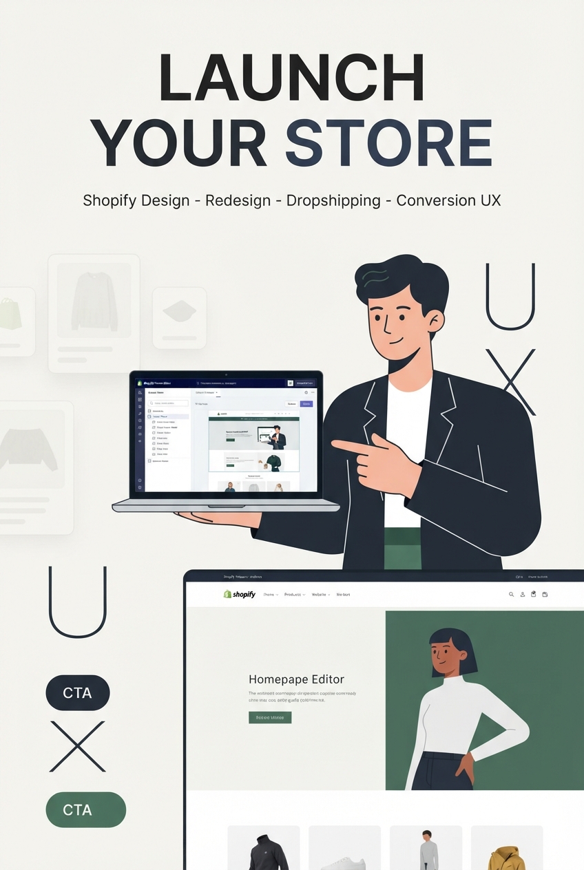 Launch Your Store UI UX Design