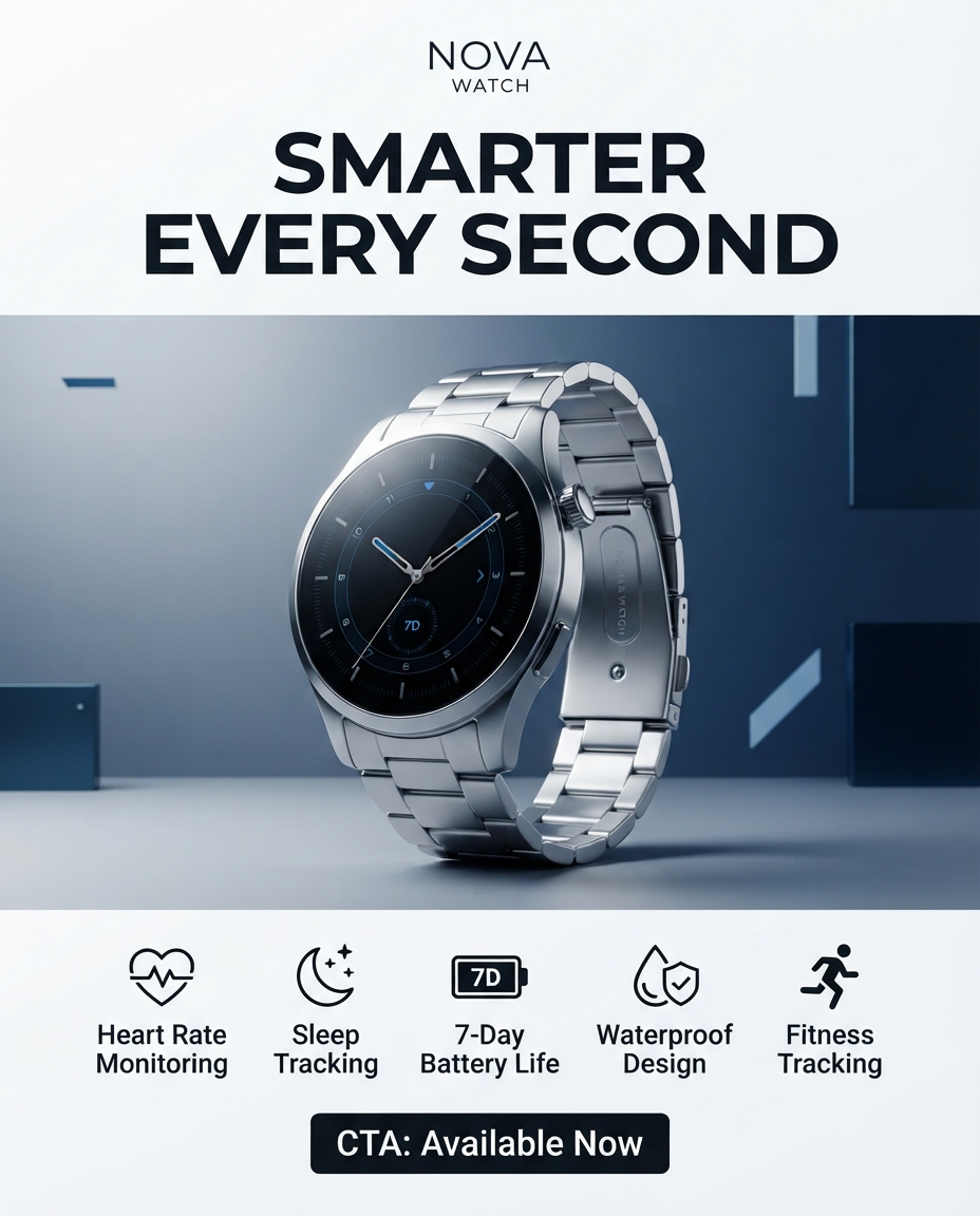 Nova Watch Product Photography