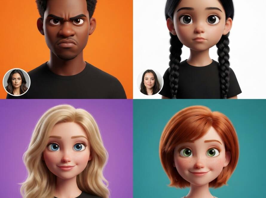 Social Media 3D Smooth Profile Pictures