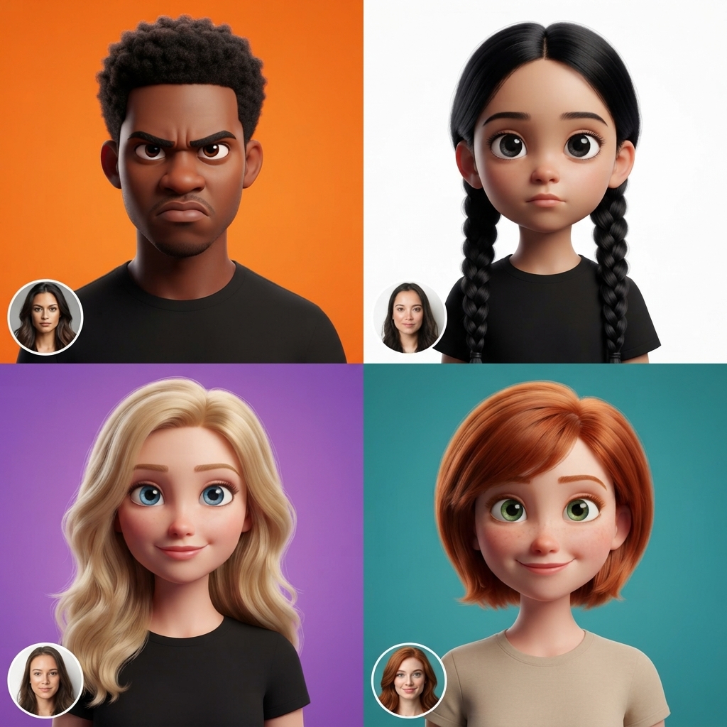 Social Media 3D Smooth Profile Pictures