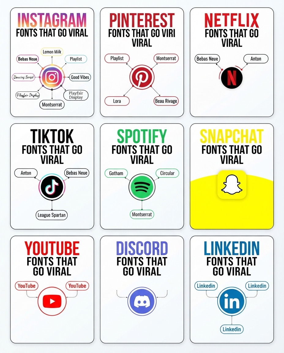Viral Social Media Fonts